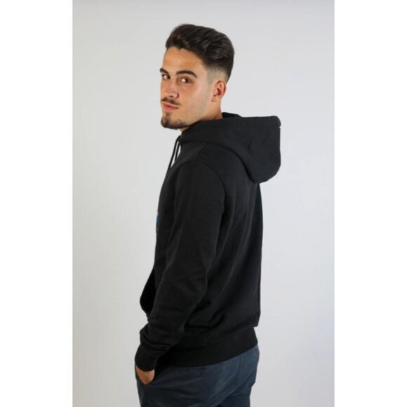 England Flag Hoodie Mens Black Pullover With Pouch Pocket & Drawstring Hood XL ( - Picture 2 of 4